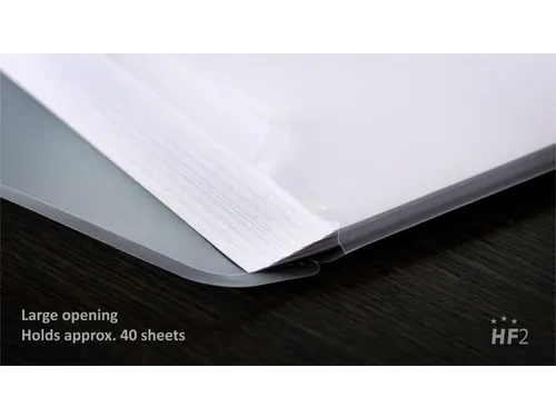 Enveloptas HF2 A4 240x310mm 11-gaats PP transparant wit