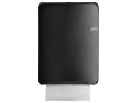 Dispenser QuartzLine vouwhanddoeken C-vouw/ multifold Zwart