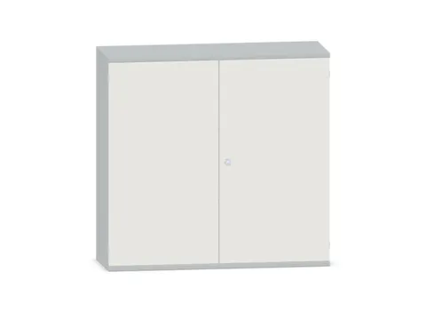 Kantoorkast 1150x1200x430mm Decor Romp Lichtgrijs Decor Front Wit