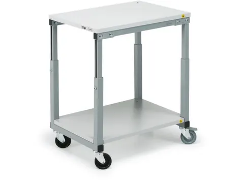 ESD-legbord v. bijzetwagen v. montagetafel BxD 700x500mm hout grijs