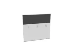 baliepaneel,v. bureau,aanbouw achter,B 1200mm,Bl-wit,BN8010-antraciet