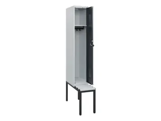locker met bank,HxBxD 1950x300x815mm,1vak,vak B 300mm,draaigrendel - 1