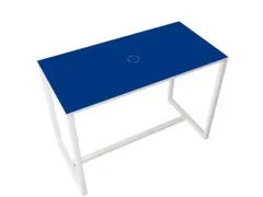 statafel,HxBxD 1100x1140x750mm,rechthoekig,sledeframe wit