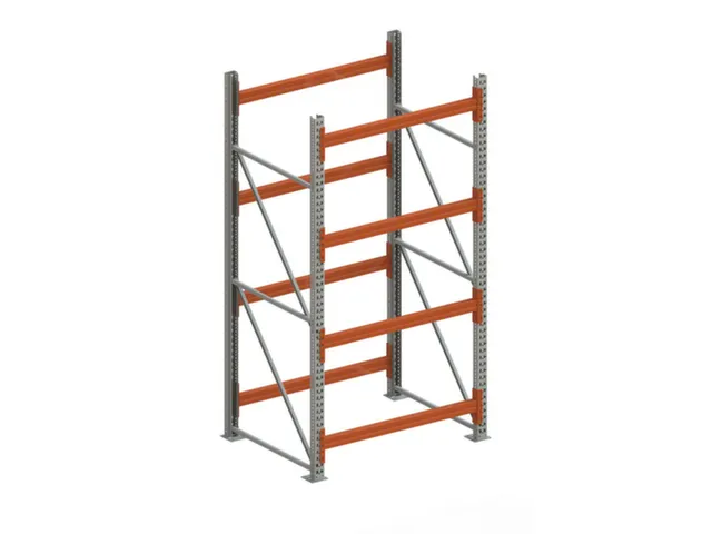 Rayonnage grande largeur départ HxlxP 2700x1470x1100mm 4niveaux sans