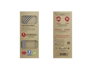 Rietjes set met borstel Les Artistes Paris set a 3 stuks - 4