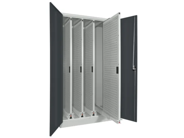 verticale kast cil.slot HxBxD 1950x1000x600mm RAL7035 front RAL7016