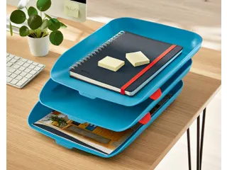 Brievenbak Leitz Cosy A4 3 stuks blauw - 3