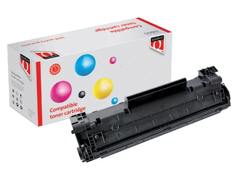 Tonercartridge Quantore alternatief tbv HP CB436A 36A zwart HC