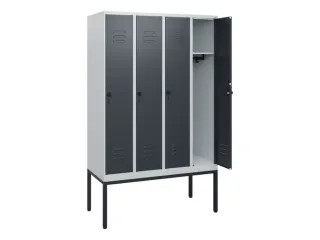 locker,HxBxD 1950x1200x500mm,4vak,vak B 300mm,draaigrendel - 2