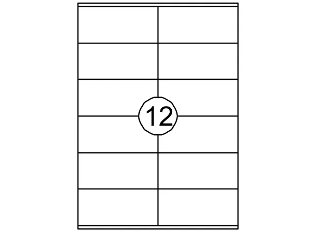 Etiket Quantore 105x48mm 1200st