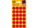 Etiket Avery Zweckform 3004 Rond Ø18mm Rood 96 Stuks