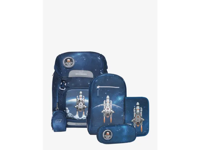 Schooltasset Beckmann Classic Space Mission blue 6dlg (Schooltas, gymt