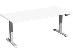 Elektrisch ihv bureau,HxBxD 730-1230x1800x800mm,blad wit