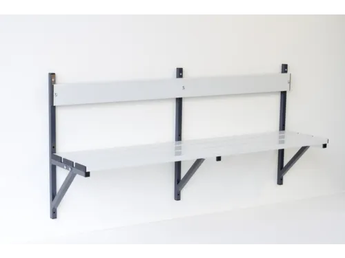 wandbank HxLxD 710x1500x360mm aluminium lijsten frame staal RAL7016