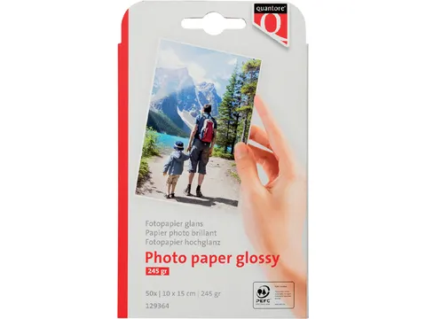Fotopapier Quantore 10x15cm 245 Gram Glans 50vel