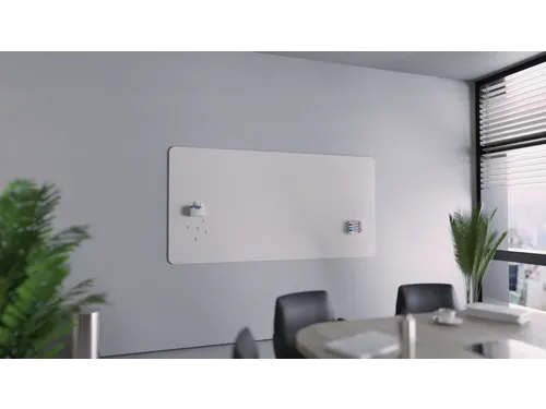 Mat Glasbord 100x200cm Warm Grey Ronde Hoeken