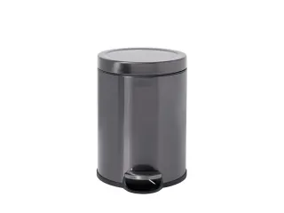 Ronde Step-On Pedaalemmer 6 liter Metallic grafiet - 2