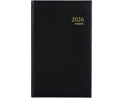 Agenda 2027 Brepols Brefix Lima 1dag/1pagina zwart