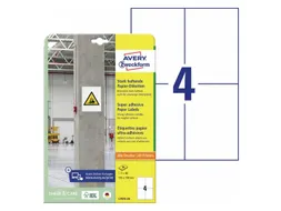 Avery Zweckform L7876 Sterk klevende etiketten A4 105x148mm 80 stuks