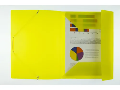 Elastomap Kangaro A4 PP volle kleur geel