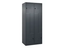 Z-garderobekast,HxBxD 1850x800x500mm,vak B 200/400mm,draaigrendel