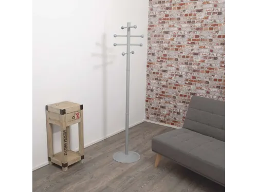 Kapstok MAULsaphir Lite standvoet 171cm grijsmetaal 8 haken