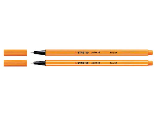 Fineliner STABILO point 88/89 donker oker 0.4mm