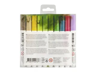 Brushpen Talens Ecoline set botanisch blister à 10 stuks assorti - 6