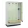 locker met bank,HxBxD 1950x1200x815mm,4vak,vak B 300mm,cilinderslot