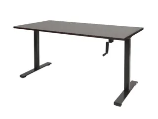 Dextro Slinger Bureau Zit-sta T-poot 120x80 Logan Eiken 25mm Zwart - 1