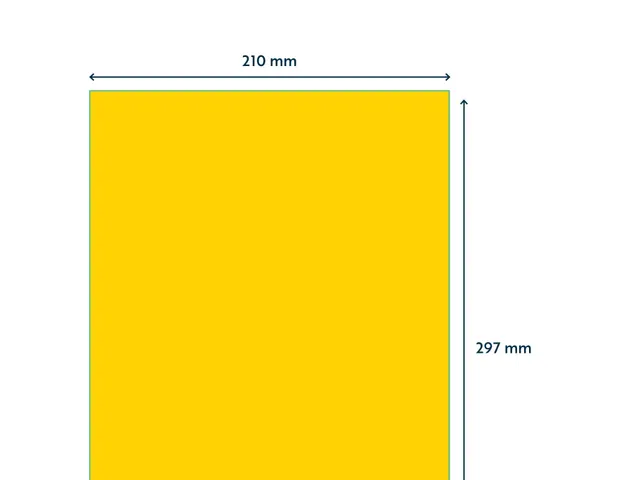 Gekleurde Etiketten 210x297mm A4 Geel 42724 1000 Vel