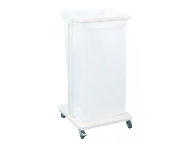 Support sac poubelle Mobile Saekko Boy 120L Blanc