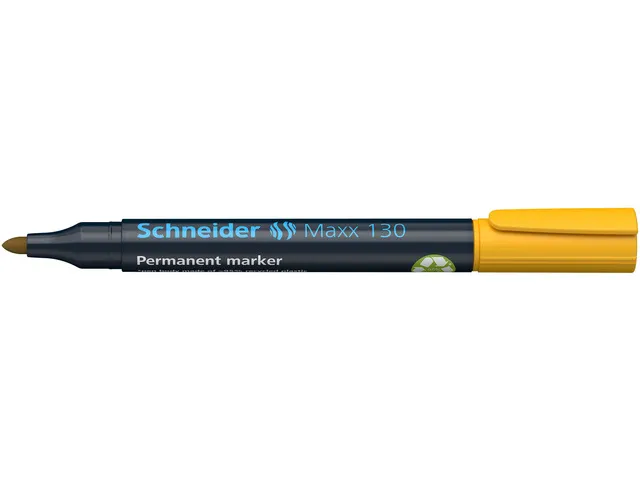 Marqueur Schneider Maxx 130 permament jaune, pointe ronde