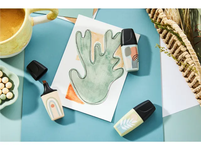 Markeerstift STABILO BOSS naturevibes assorti 6 stuks