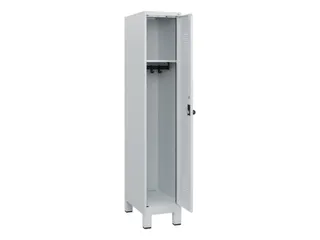 schoollocker,HxBxD 1630x300x500mm,1vak,vak B 300mm,draaigrendel,voeten - 1