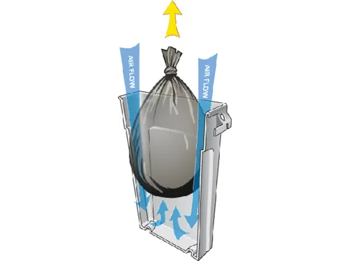 Afvalcontainer Slim Jim Grijs 87 Liter