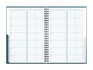 Adresboek Oxford Essentials A5 72vel dubbelspiraal assorti - 12
