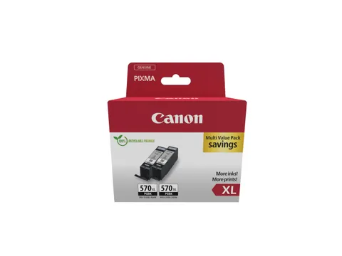 Canon 0318C010, Hoog (XL) rendement, Zwart, 2 stuk(s), Duo-verpakking