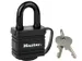 Hangslot MasterLock 7804EURD stiftcilinder gelamineerd staal 40mm