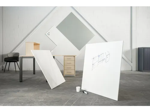Whiteboard Rocada Skincolour 100x100cm wit gelakt