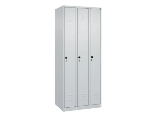 locker,HxBxD 1850x750x500mm,3vak,vak B 250mm,draaigrendel