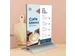 Kaarthouder Europel T-standaard A5 staand acryl / aluminium