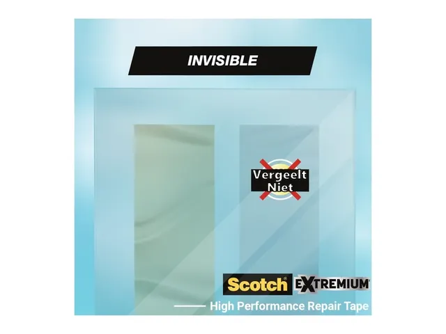 Plakband Scotch Extremium invisible 48mmx25m transparant