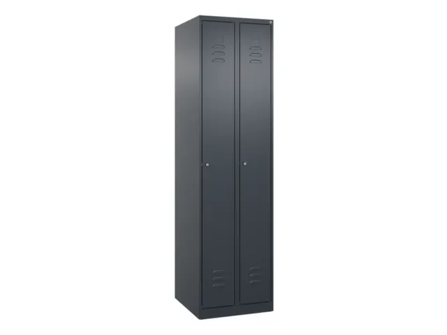 locker,HxBxD 1850x500x500mm,2vak,vak B 250mm,cil.-slot,staand op vloer