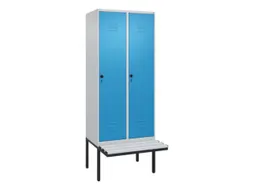 locker voor scheiding van kleding,HxBxD 2120x800x815mm,2vak