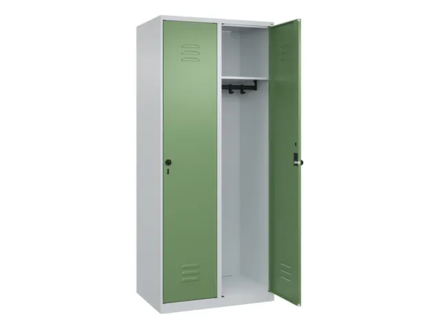 locker,HxBxD 1850x800x500mm,2vak,vak B 400mm,draaigrendel