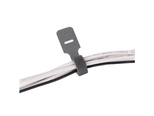 Addit Kabelbinders klittenband 12x250mm Grijs 10 stuks