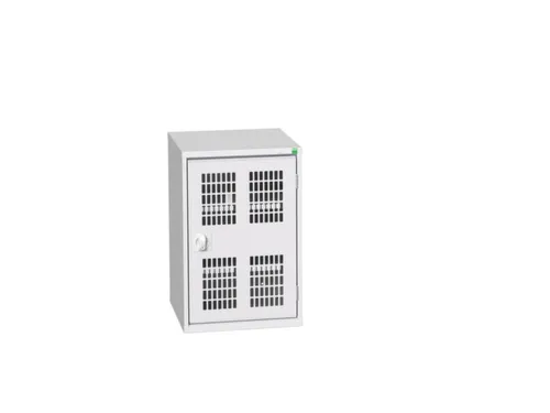 universele kast,HxBxD 800x525x550mm,2xStalen bodem,draaigrendelslot