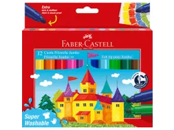 Viltstift Faber-Castell Jumbo 12 stuks super wasbaar karton etui