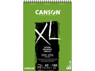 Tekenpapier Canson XL Drawing 50vel 160gr A3 wit - 2